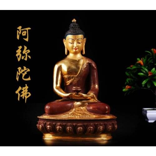 20CM # GOOD BUDDHA BUDDHIST BLESS FAMILY HOME SAFETY HEALTH WEALTH EFFICACIOUS PROTECTION AMITABHA AMITAYUS BUDDHA STATUE
