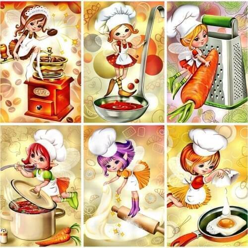 5D DIY Diamond Painting Cartoon Elf Handcraft Art Kit Home Decoration Full Drill Square Embroidery Picture