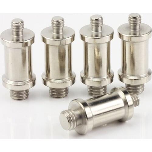 5X 1/4" 3/8" Spigot Stud Adaptor Screw Converter Connector Bolt fr Umbrella Flash LED Light Tripod Camera Camcorder Lighting Box