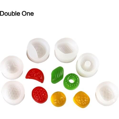 6pcs/set Fruit Silicone Mold 3D Jewelry Crystal Watermelon Pineapple Pendant Moulds DIY Craft Handmade for Jewelry Making
