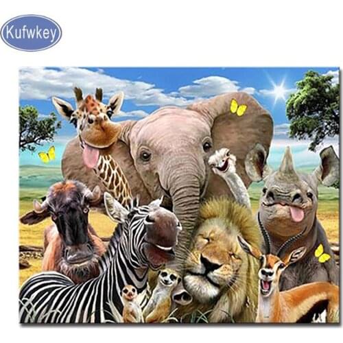 Lion,elephant,giraffe,rhino,Diamond Painting animals Diamond Embroidery 3d Picture Of Rhinestone Mosaic Wall Sticker Patterns