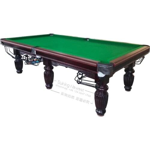 America Style 9ft Snooker Table Games Club Party Amusement Device Marble Pool Billiard Table
