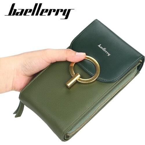 Baellerry Women Hanging Mobile Phone Bag Over The Shoulder Leather Purse Female Small Travel Crossbody Messenger Bag For Phone