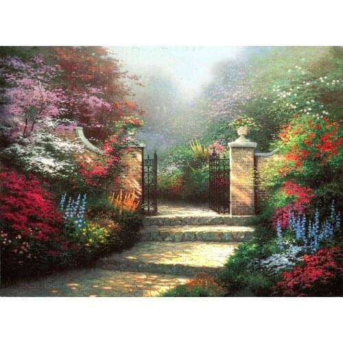 Free shipping classical Thomas house flowers landscape canvas prints oil painting printed on canvas wall art decoration picture