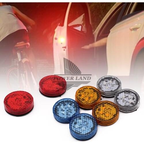 Car Door Wireless Led Warning Lights Opening Flashing Strobe Light Battery Power Red/Blue/Yellow/Changeable Colors Universal Fit