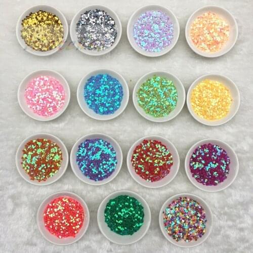 20g 3mm Love Heart Shape Loose Sequins Glitter Paillette Wedding Decoration DIY Nail Beauty Stickers Nice manicure paljetter