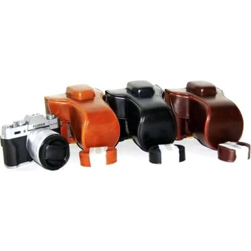 PU Leather Camera Case Cover Bag for Fujifilm Fuji XT10 X-T10 XT20 XT30 18-55mm 16-50mm Lens