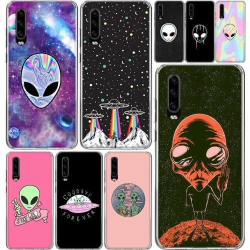 Alien Believe UFO Phone Case Cover For Huawei P40 P30 P20 P10 Mate 20 10 30 P smart Z + Pro Plus Lite Coque Shell Capa