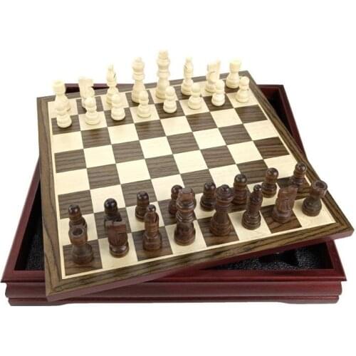 Pattern Chess Pieces Wood Wood Coffee Table Professional Chess Board Family Games Chess Set Traditional Games Go