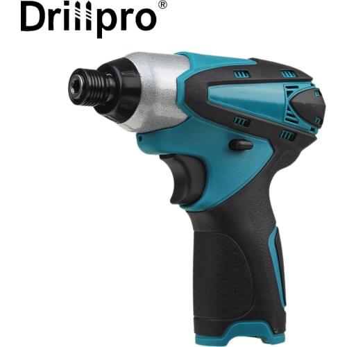 Drillpro Cordless Electric Screwdriver Rechargeable Household Variable Speed Electric Drill with LED Torch For Makita Battery