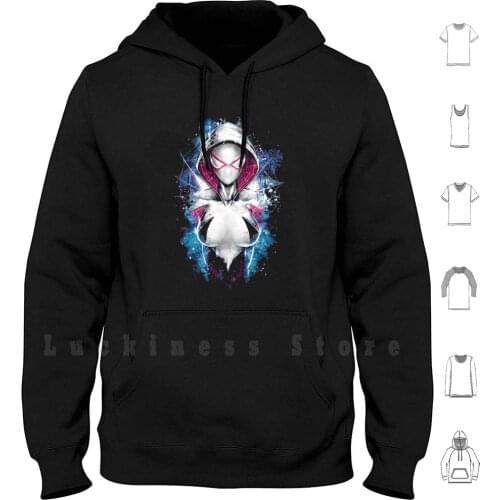 Epic Girl Spider Hoodies Long Sleeve Spidergwen Spider Gwen Spidey Comics Comic Pop Culture Graphic