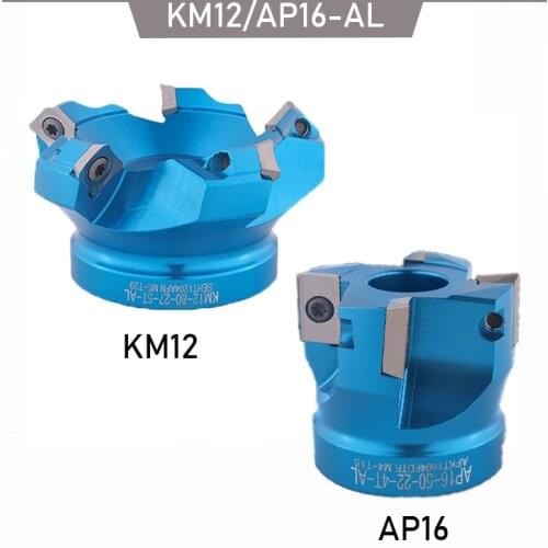 CNC Milling Cutter Head KM12-AL AP16 Face Mill Cutter Plate For Aluminum Endmill Machine 50 63 80 100 HIgh Quality And Durable
