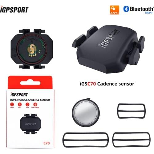 IGPSPORT C70 ANT+ Bluetooth Wireless Cadence Sensor for GPS Cycling Computer compatible GARMIN Bryton iGS10S iGS520 iGS620