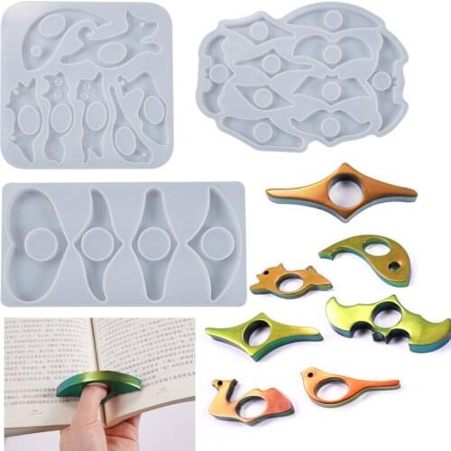 DIY Reading Aid Press Ring Epoxy Mold For Handmade Crystal Silicone Resin Mould Decoration Crafts Making Tools