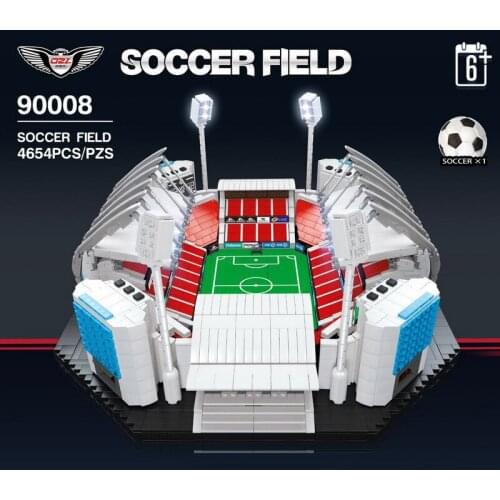 4654 Pcs DIY Building Blocks Manchester United Home Old Trafford Stadium Puzzle Model Action Figure fidget Toy Minifigure