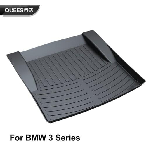 QUEES Custom Fit Cargo Liner Boot Tray Trunk Floor Mat for BMW 3 Series E90 E91 E92 F30 F31
