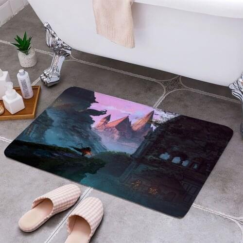 Yharnam 2 3D Print Doormats Rectangle Non-Slip DoorMat Bedroom Kitchen Entrance Print Door rugs Dropshipping