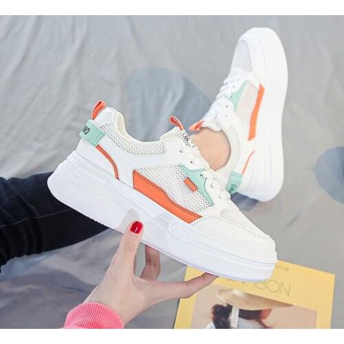 Summer Fashion Women Flat Running Shoes Air Mesh Casual Vulcanized Shoes All-match Tenis Feminino Breathable Cozy Walking Shoes