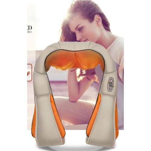 Electric Heating Neck Massager Car Home Infrared KneadingTherapy Ache Shoulder Back Massageador Relax Massage the shawl with a b