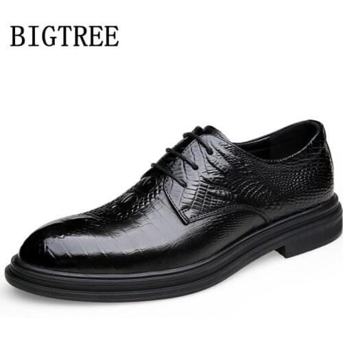 Crocodile Shoes Men Elegant Italian Coiffeur Mens Formal Shoes Genuine Leather Brand Patent Leather Wedding Shoes Men Classic