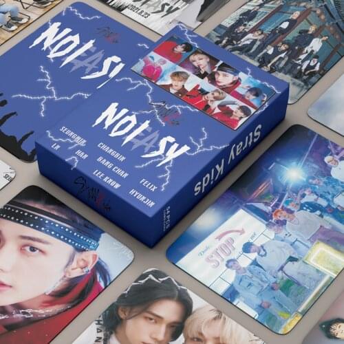 55pcs/set Kpop Stray kids Lomo Card New Album NO EASY Blue Photo album Card K-pop Straykids High quality HD Photocard