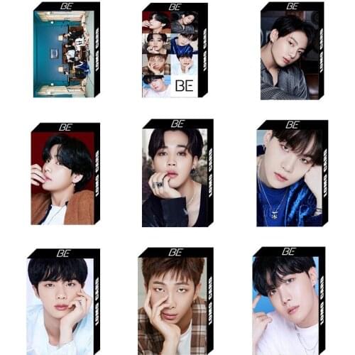 New Kpop Bangtan Boys JK BE Small Lomo Card Photocard HD Photo Print Album Photocard For Fans Gifts 8.5*5.4CM 30Pcs/Set