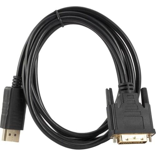 DP Display-port Male To DVI-D Male Converter Cord Supported 1080P Full HD DisplayPort to DVI Adapter Cable for HDTV Laptop