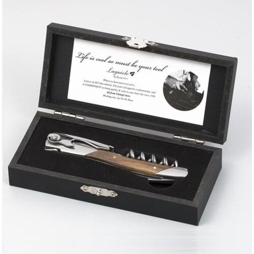 Professional Wine Knife Can Opener Beer Bottle Jar Corkscrew Wood Handle Folding Knives Stainless Steel Drink Wine Accessories