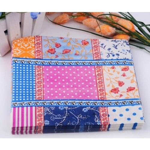 [RainLoong] Multi Dot Paper Napkin Paris Festive & Party Tissue Napkin Supply Decoration 33CM*33cm 1 pack (20pcs/pack)
