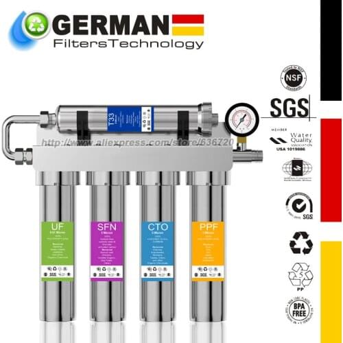 Deluxe High Capacity 5-Stage Sink Ultrafiltration Ultimate Purifier Drinking Water Filter System