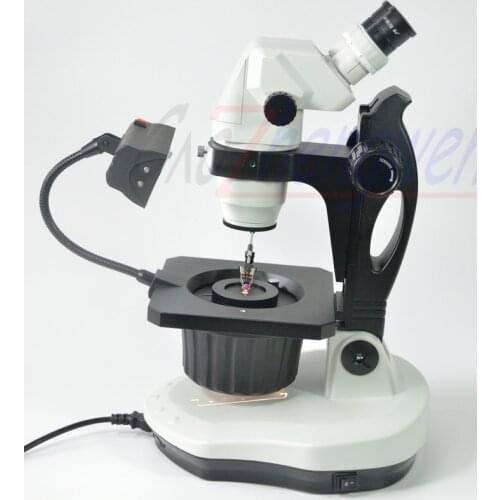 FYSCOPE 3.35X-90X Stereo Zoom Microscope 6.7X-45X Advanced Jewel Gem Stereo Zoom Microscope