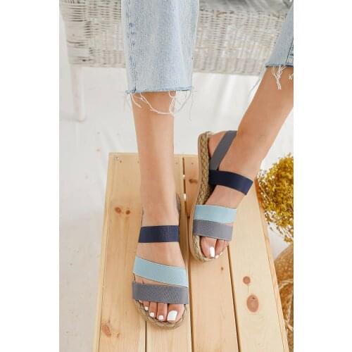 Womens Sandals Wedges Footwear Summer Platform Sandals Women Shoes Female Slip on Peep Toe Knitted Ladies Sneakers Casual 2021