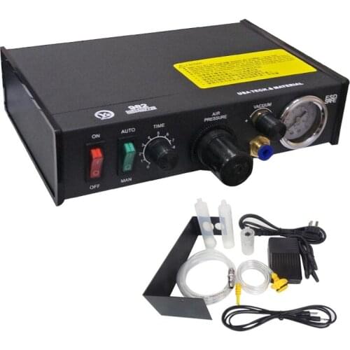 1PCS 982 Semi-automatic Glue Dispenser AB UV Glue Dispenser Solder Paste Liquid Controller for SMD PCB