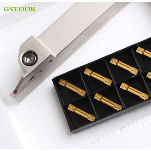 1PC MGEHR2020 MGEHL2020 1.5mm 2mm 2.5mm 3mm 4mm 5mm Grooving Toolholder +10PCS MGMN MRMN MGGN Carbide Slotting Inserts CNC Lathe