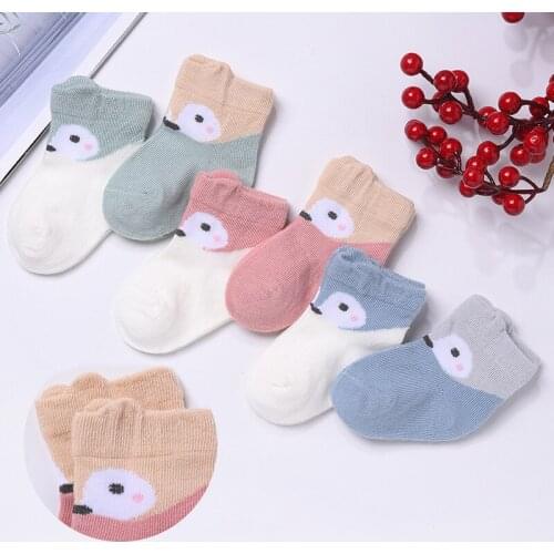 12 Pairs/lot 0-2Y Infant Baby Socks Baby Socks for Girls Cotton Mesh Cute Newborn Boy Toddler Socks Baby Clothes Accessories