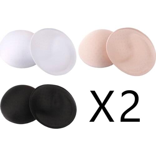2 Pairs Sexy Sponge Bra Cup Inserts Enlarge Enhancing Cushion Sports Bra Swimwear Bikinis
