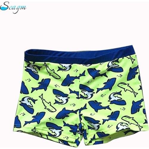 2020 Boys Beach Shorts Kids Swimming Trunks Children Swimsuits Boys Swimwear Swim Fish Print Bathing Clothes Suit 2-8Years