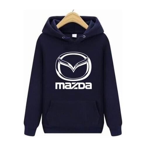 2021 Men Mazda Car RX-7 RX7 RX8 RX-8 MX5 MX-5 Logo Print Casual Hip Hop Harajuku Long Sleeve Hooded Sweatshirts Mens S-4XL