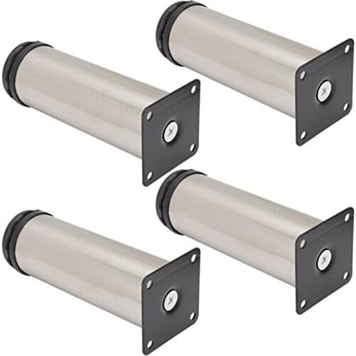 4 x Furniture Adjustable Cabinet Sleeping Sofa Leg Feet Adjustable (15cm)
