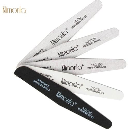5Pcs/lot Klimonla Mix Color Zebra Curve Nail File Buffing Grinding Blocks nagel vijl Manicure Fingernail Tools Accessories