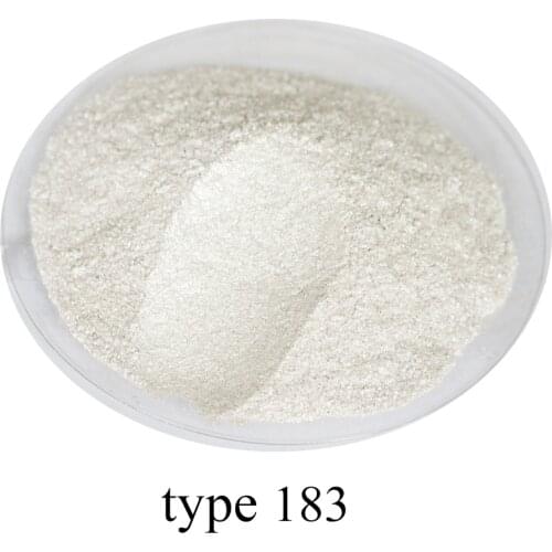 Acrylic Paint Pearl Powder Type 183 Dye Colorant in Craft Art Soap Car Paint DIY 50g Flashing Pearl White Mica Powder Pigment