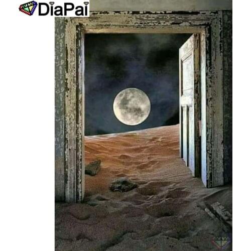 DIAPAI 5D DIY Diamond Painting 100% Full Square/Round Drill "Door moon" Diamond Embroidery Cross Stitch 3D Decor A23546