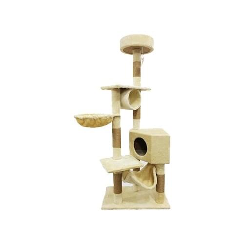 Large Cat Climbing Frame Wall Corner Cat House Cat Tree Cat Toy Multifunctional Cat Grab Column Jumping Platform Sisal Cat Tower