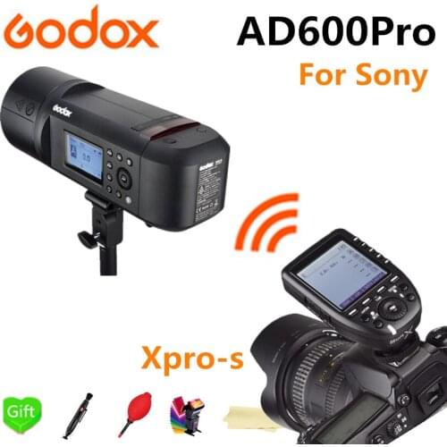 Godox AD600Pro TTL Li-Battery 2.4G Wireless X System Outdoor Studio Flash Strobe Light for Sony Camera + Xpro-S Flash Trigger