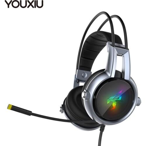 YOUXIU Gaming Headsets Physical Multi-channel Vibration Gaming Earphones Noise Canceling Headphones with Mic For PS4 FPS Game