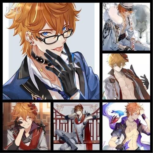 Dadalia Game Poster Genshin Impact Game Male Characters Anime Posters Canvas Painting Wall Poster Wall Art Picture Home Decor
