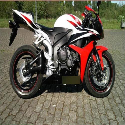 Custom Fairing kit for injection mold CBR600RR F5 07 08 CBR 600RR 2007 2008 cbr600rr ABS white red black Fairings set+gifts ST66