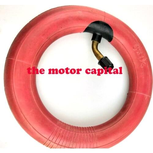 RED Inner Tube 6X1 1/4 with a Bent Angle Valve Stem fits many gas electric scooters 6 inch A-Folding Bike FOR SHIPPING