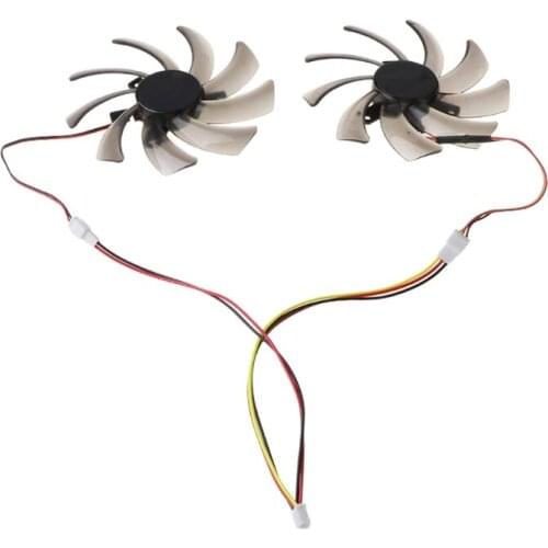 2Pcs 95MM T129215SM 3Pin Cooler Fan For Gigabyte 7850 Radon R9 270 GTX 670 650 660Ti 550 Graphics Card Cooling Fan N7MC