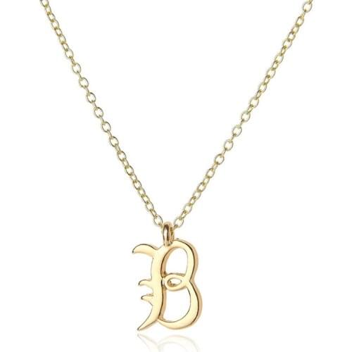 Lucky America English word Letter B Family name sign bracelet Charm alphabet name Initial Letter monogram bracelet jewelry